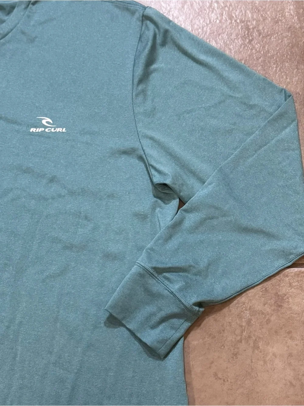 Rip Curl Men's Long Sleeve Swim Tee in Teal Blue